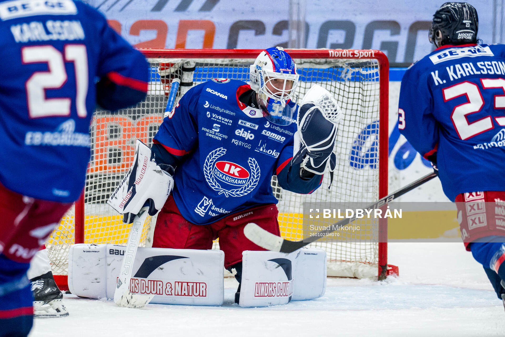 Oskarshamns målvakt Olof Glifford