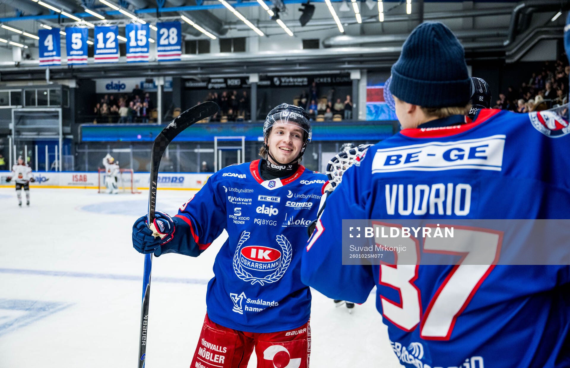 Oskarshamns Joel Svensson jublar