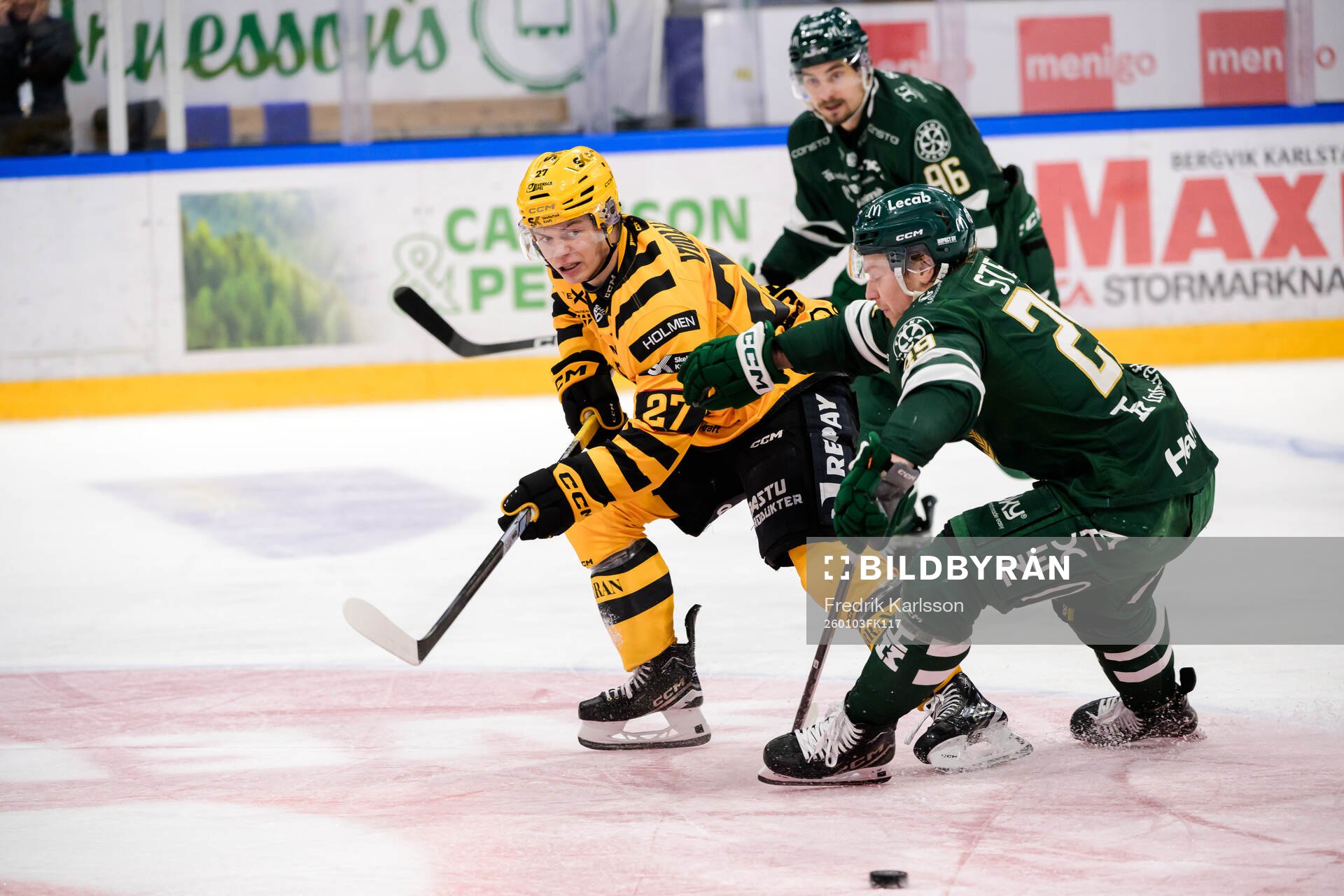 Skellefteås Oskar Vuollet och Färjestads Oskar Steen