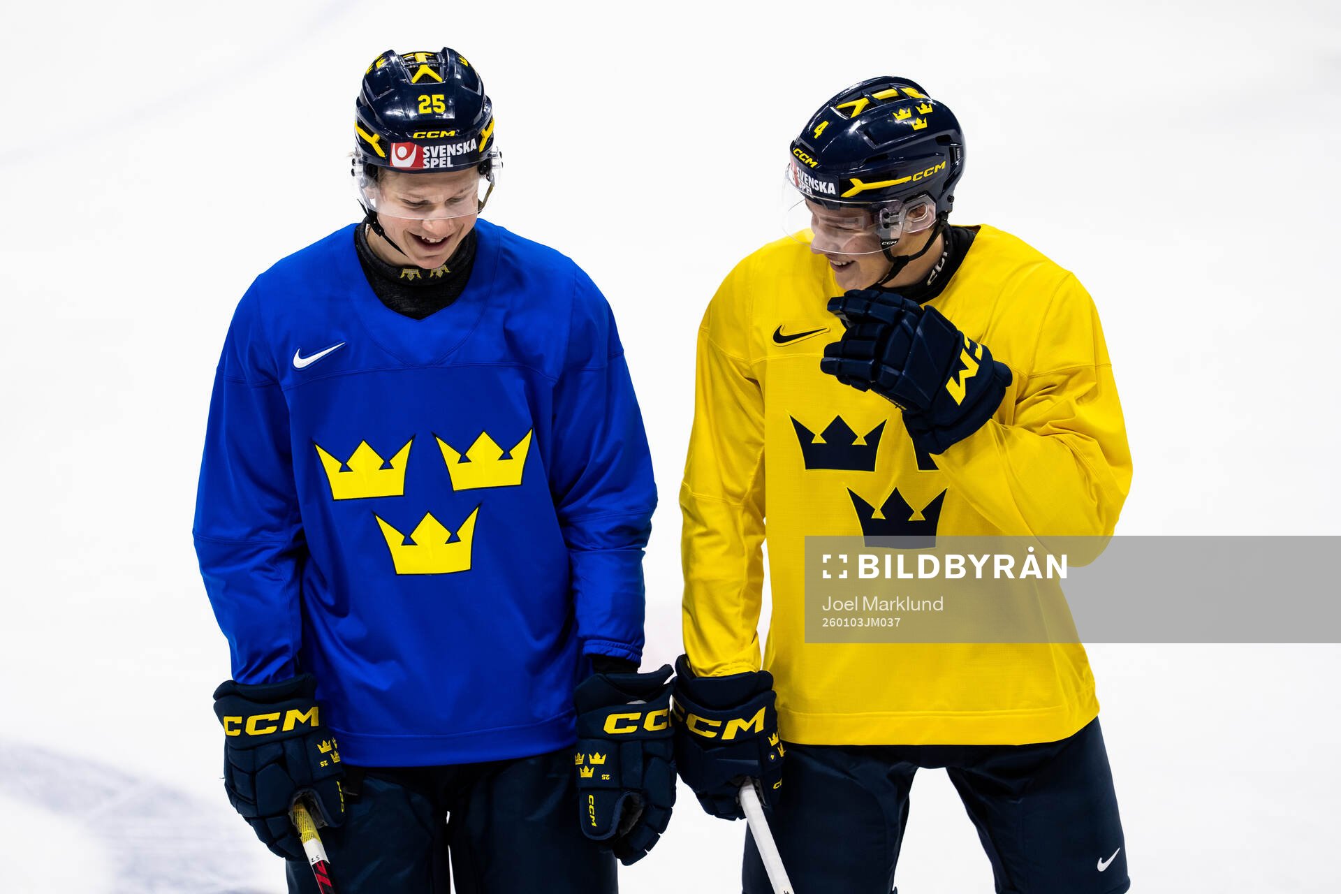 Eddie Genborg and Leo Sahlin Wallenius of Sweden at a