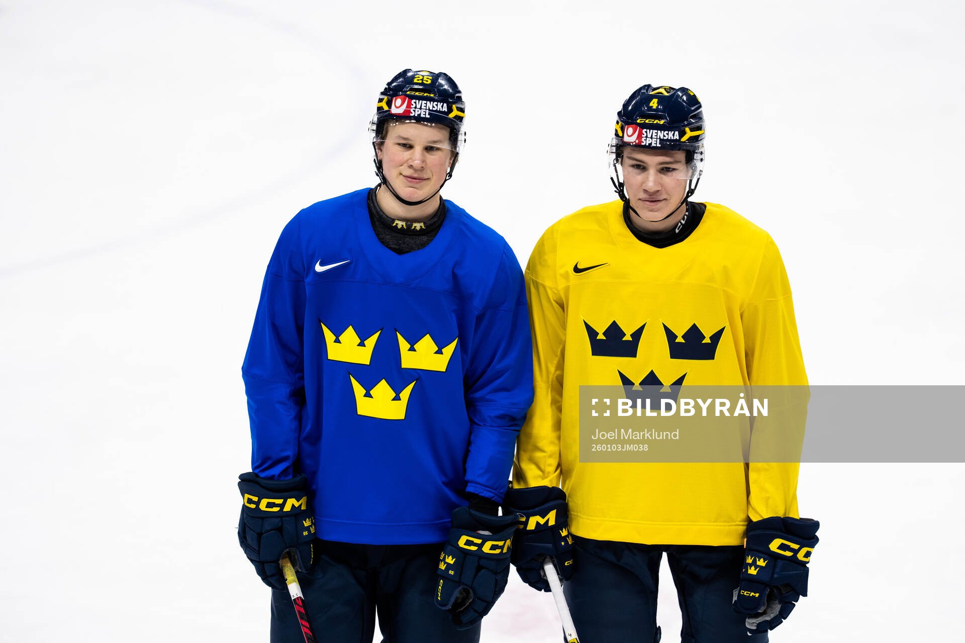 Eddie Genborg and Leo Sahlin Wallenius of Sweden at a