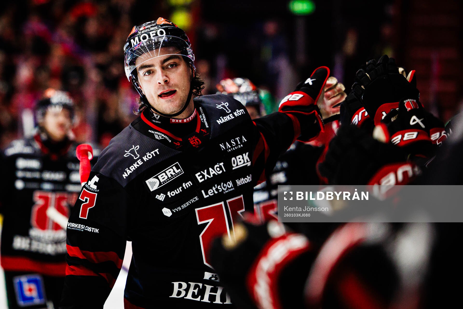 Örebros Luke Martin jublar