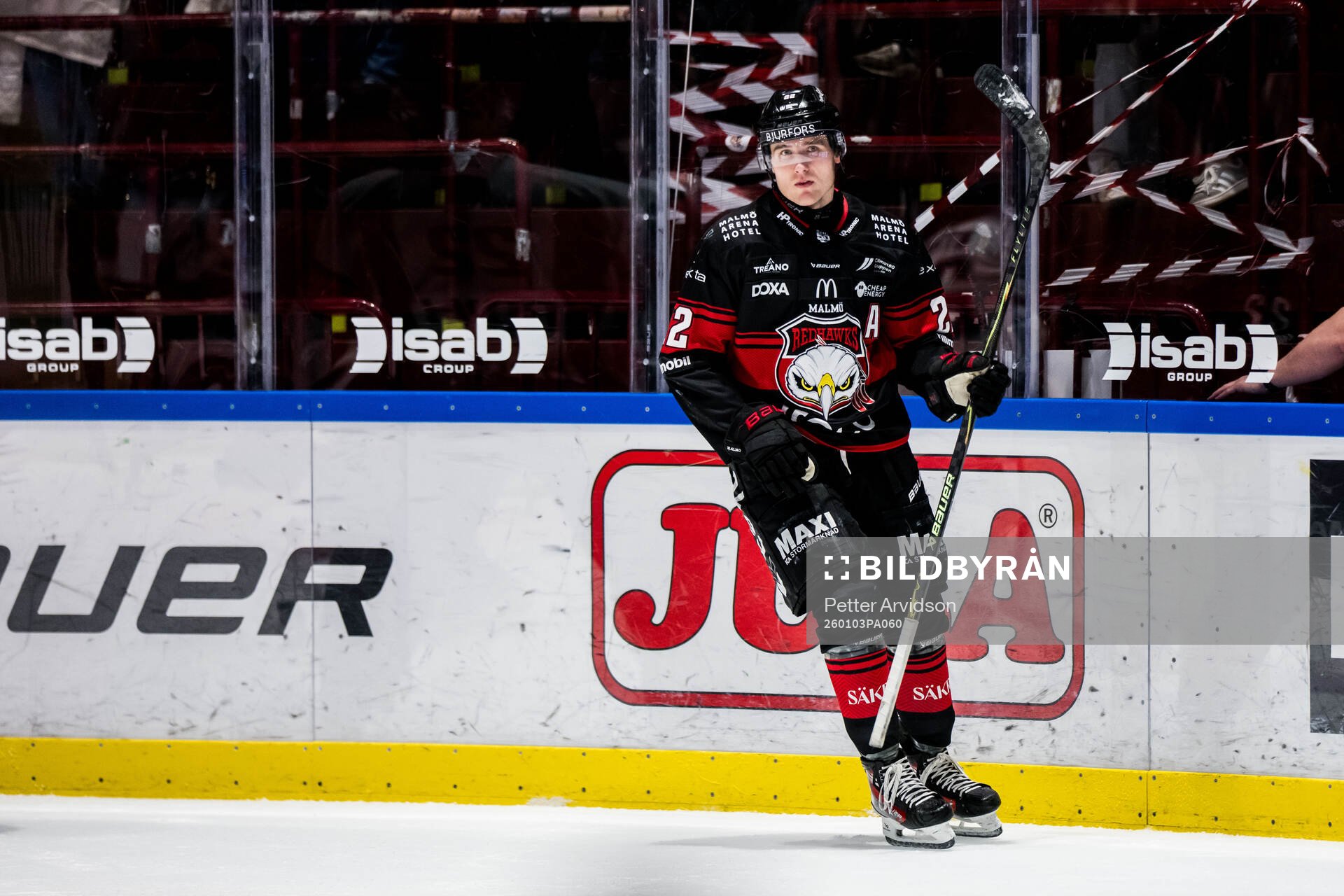 Malmö Redhawks Janne Kuokkanen jublar