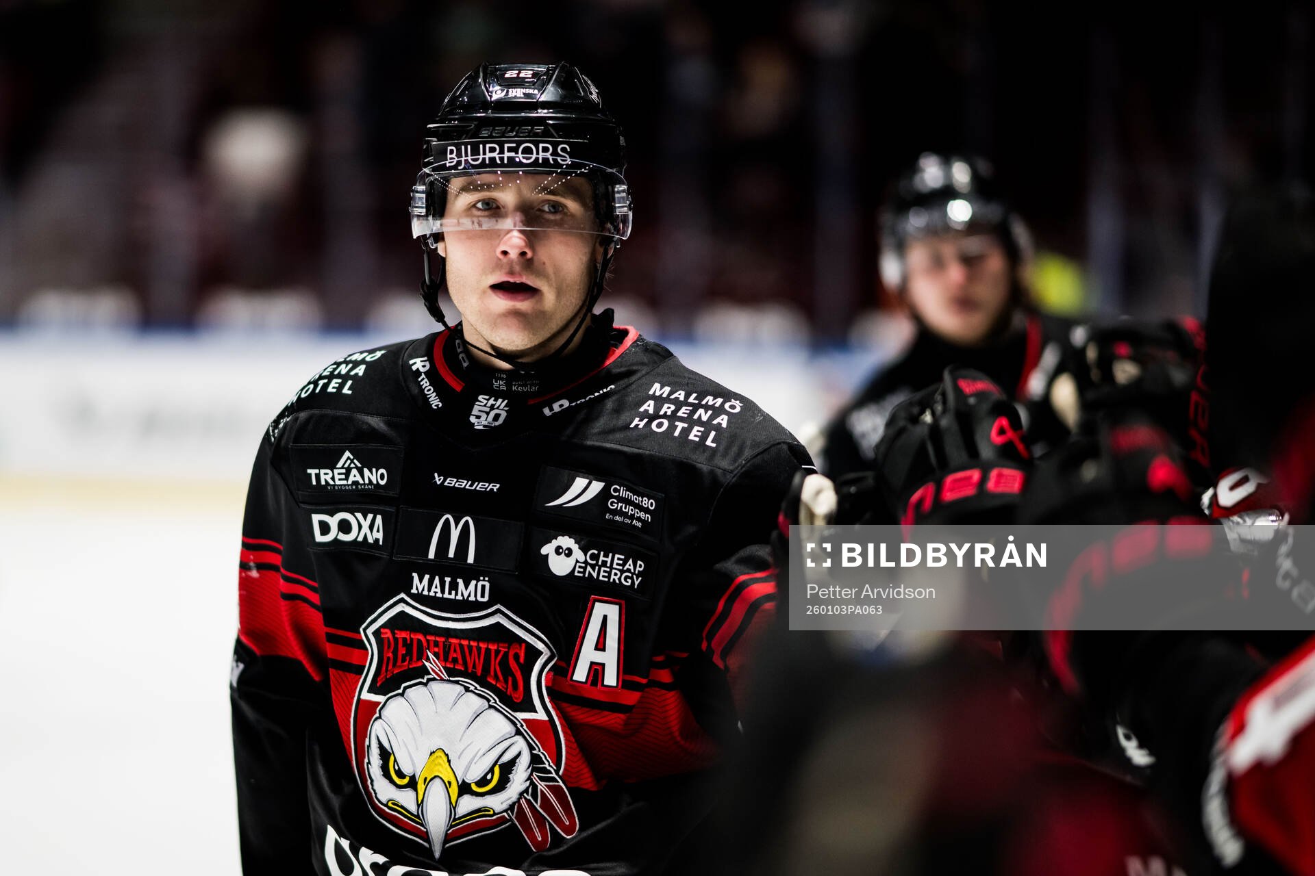 Malmö Redhawks Janne Kuokkanen jublar