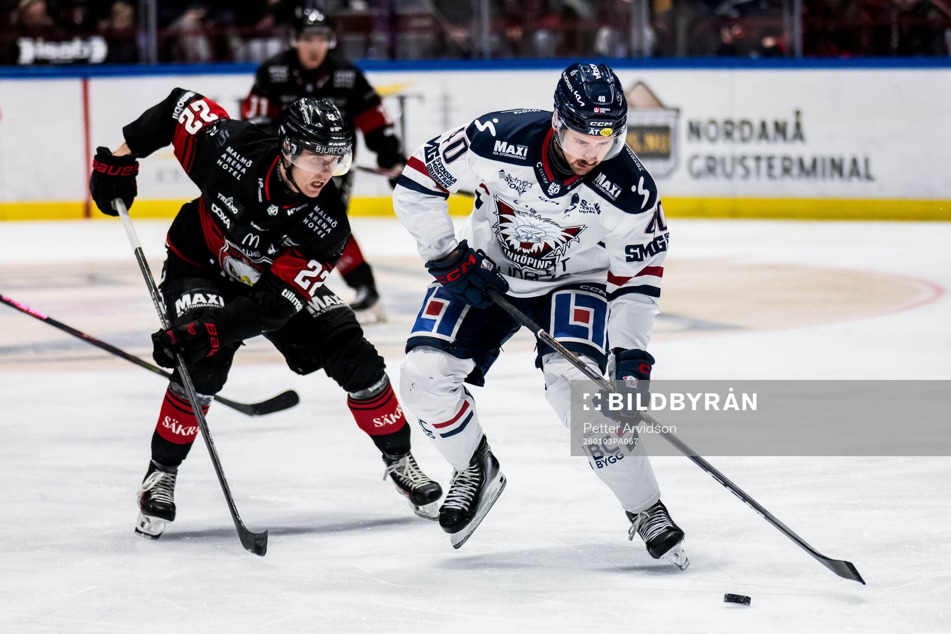 Malmö Redhawks Janne Kuokkanen och Linköpings David