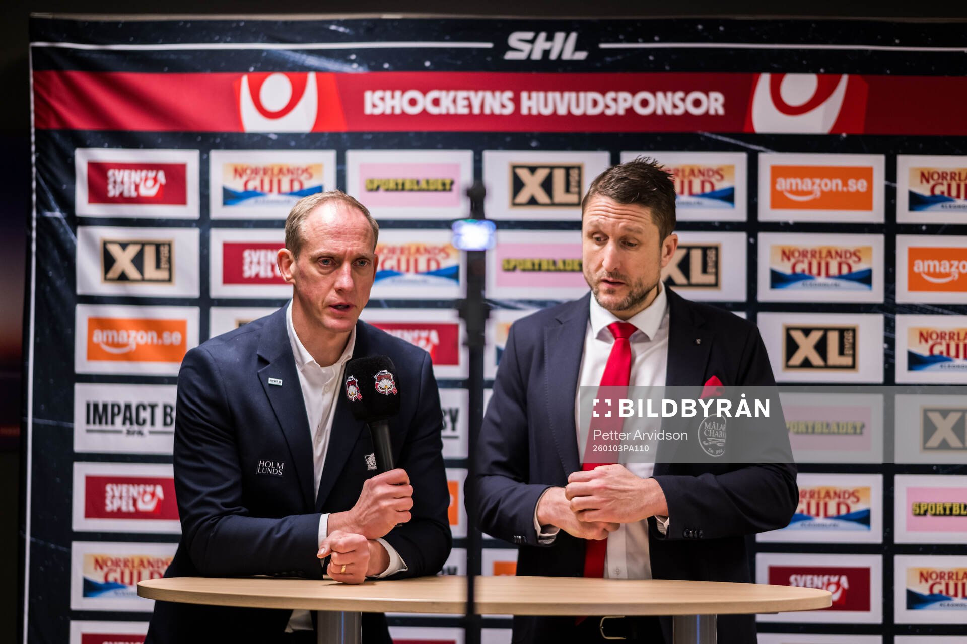 Linköpings tränare Mikael Håkanson och Malmö Redhawks
