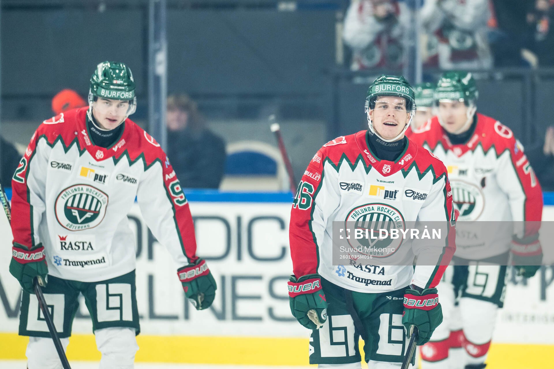 Frölundas Dominik Egli jublar