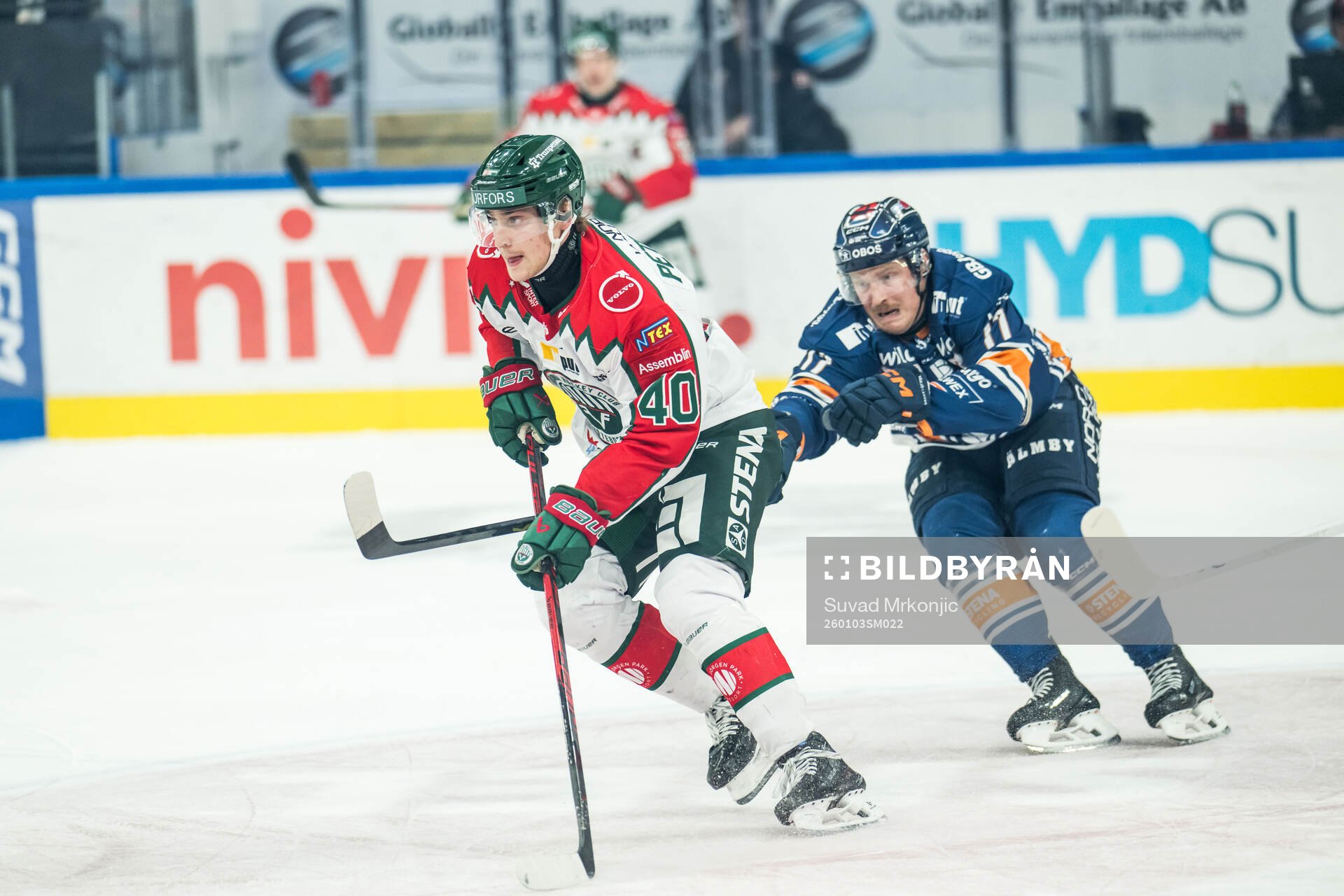 Frölundas Jacob Peterson och Växjös Erik Andersson