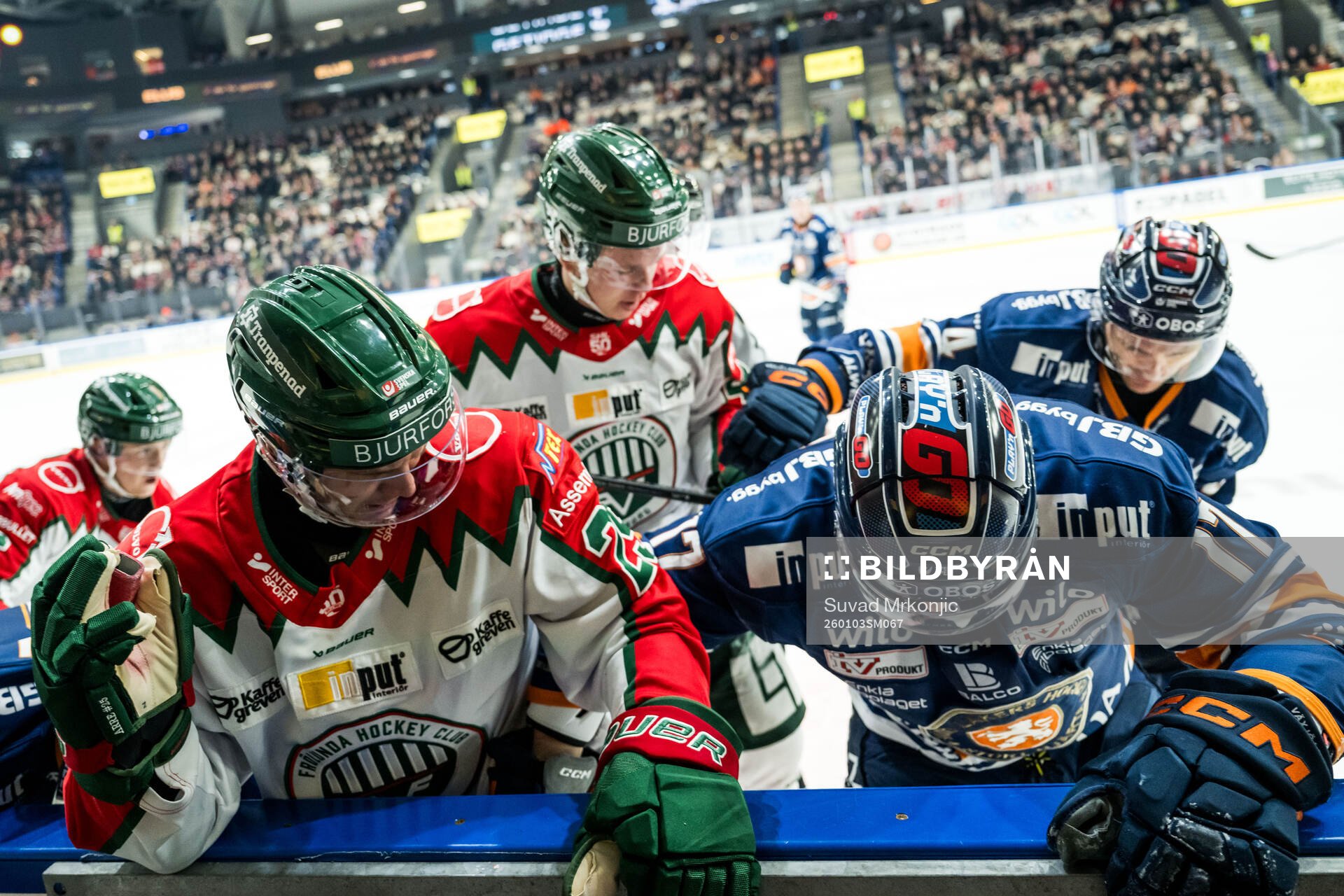 Frölundas Arttu Ruotsalainen och Växjös Erik Andersson