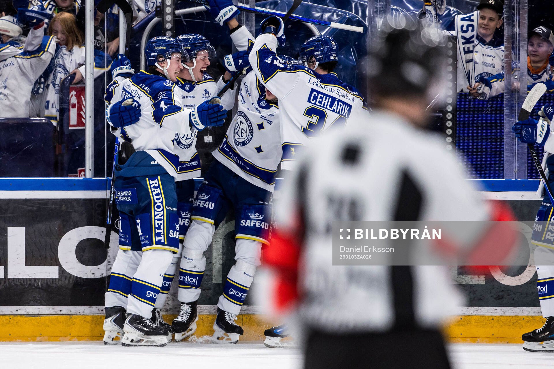 Leksands Anton Johansson jublar