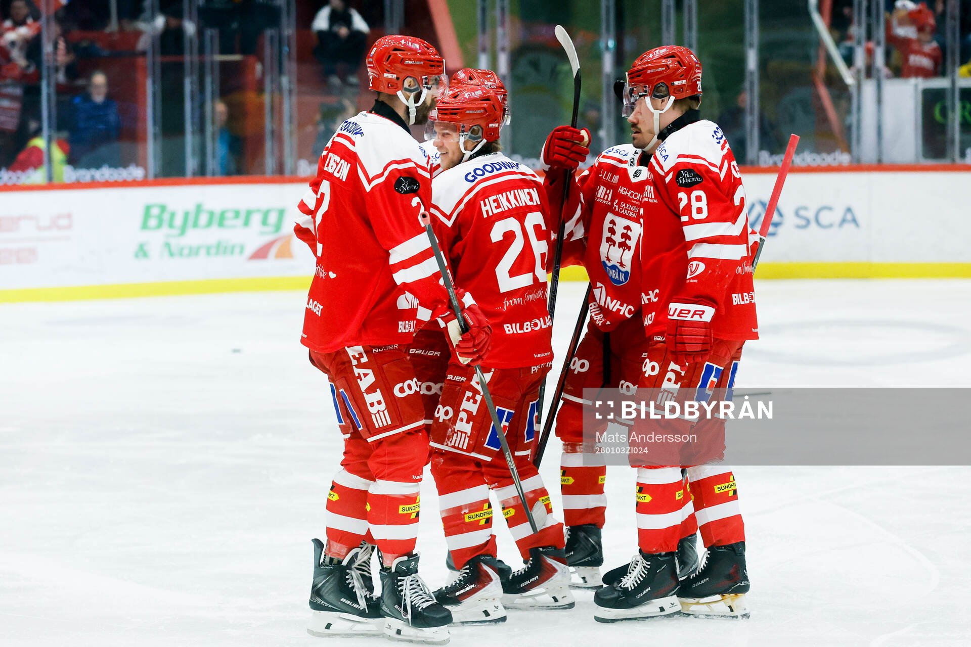 Timrås Anton Heikkinen jublar