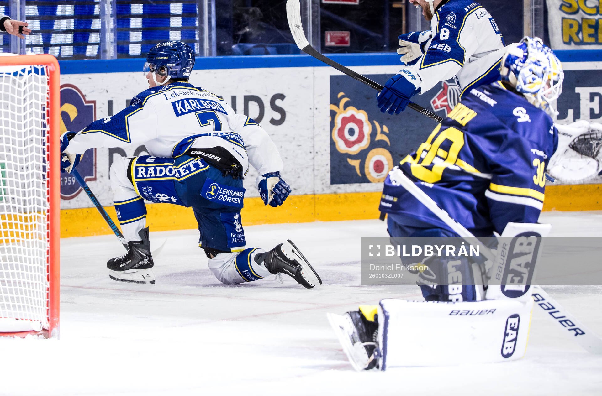Leksands Marcus Karlberg jublar