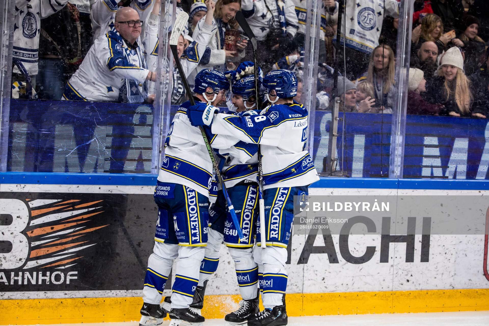 Leksands Marcus Karlberg jublar