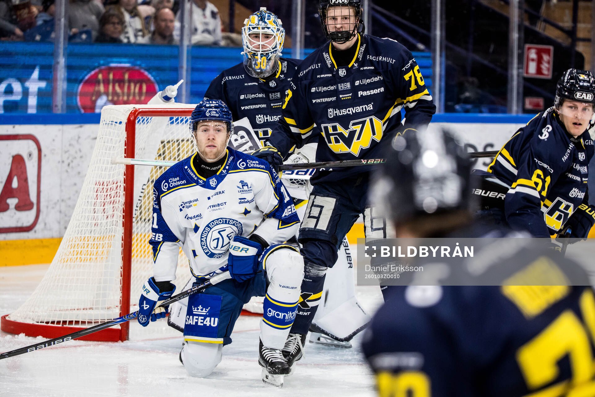 Leksands Wiktor Nilsson och HV71s Malte Gustafsson