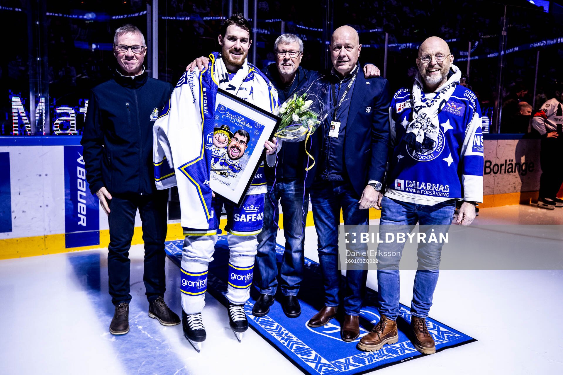 Leksands Matt Caito hyllas för 300 matcher innan