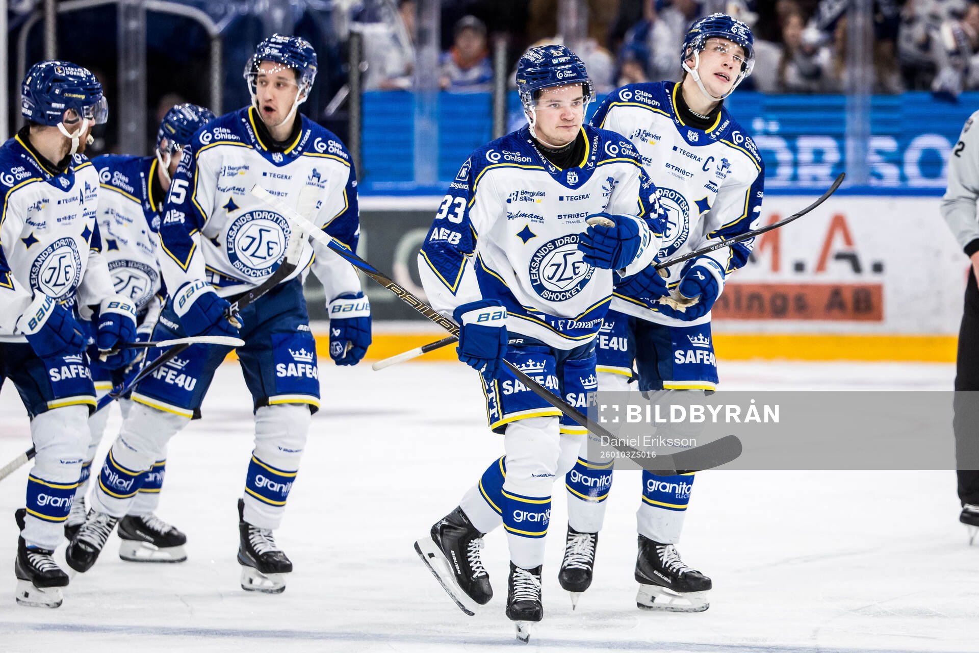 Leksands Olle Strandell jublar