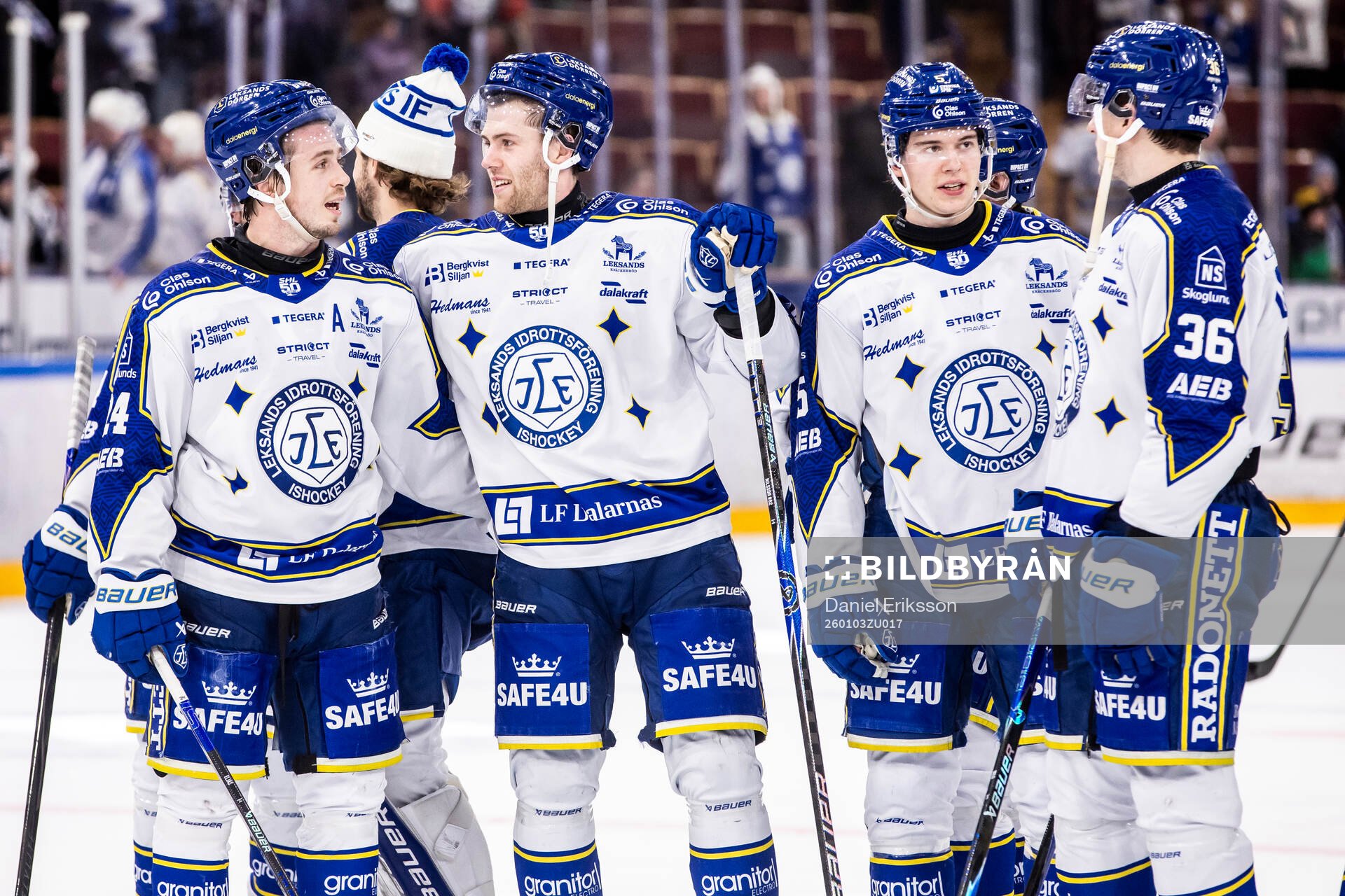 Leksands Arvid Eljas och Dennis Altörn och Andro Kaderli