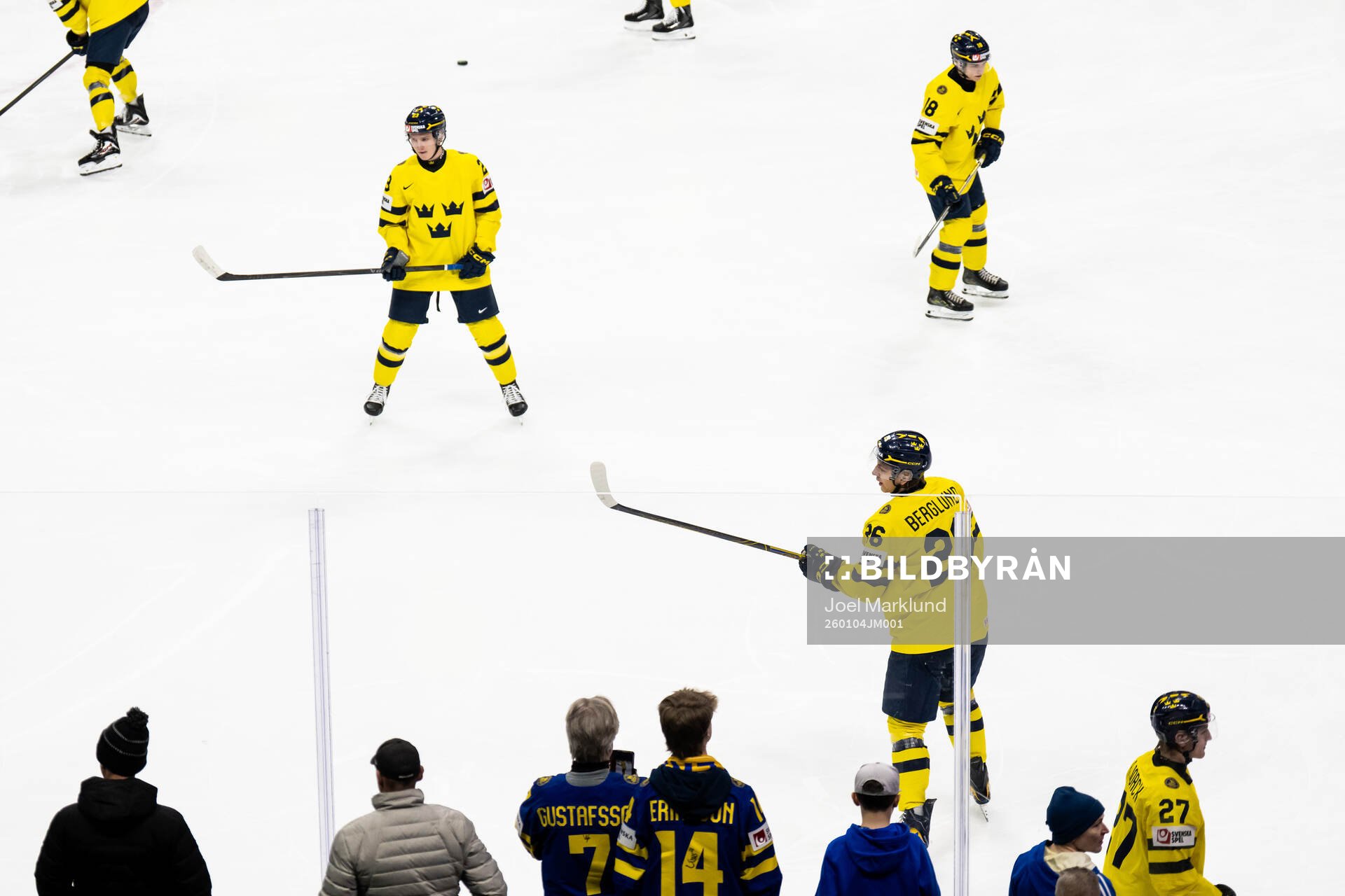 Liam Danielsson, Jack Berglund, Victor Eklund and Wilson