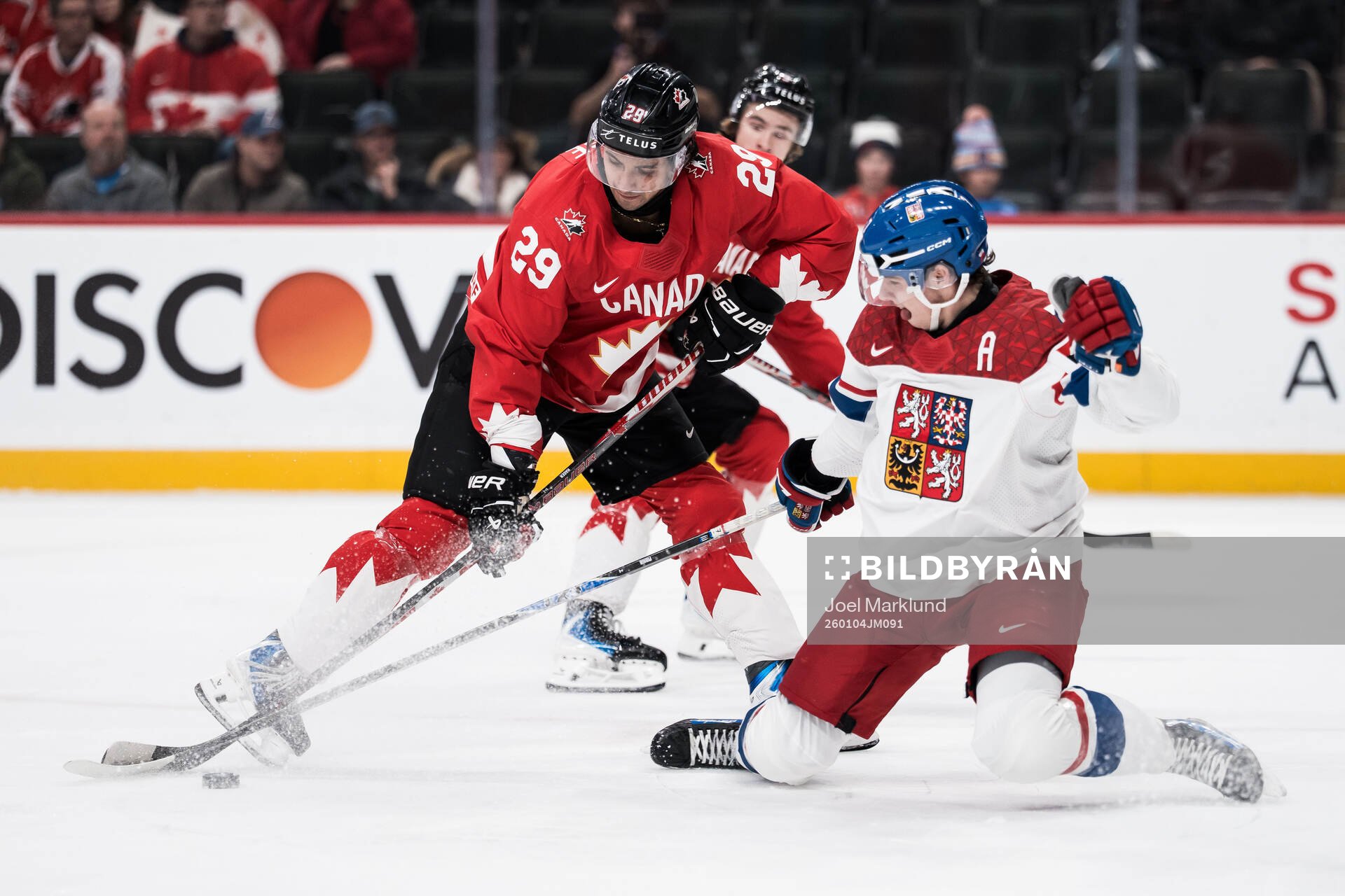 Michael Hage of Canada and Jakub Fibigr of Czech Republic