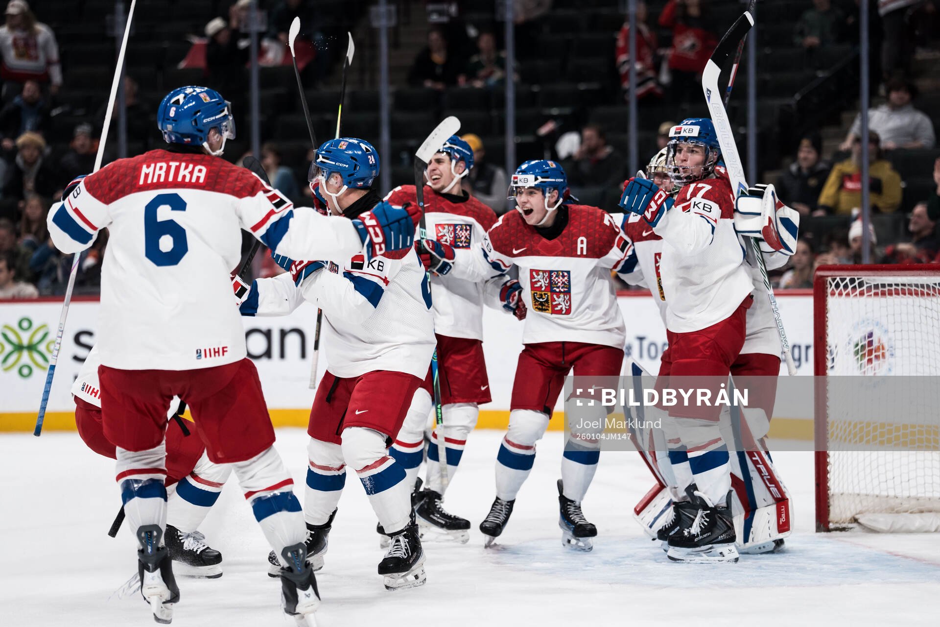 Players of Czech Republic celebrate