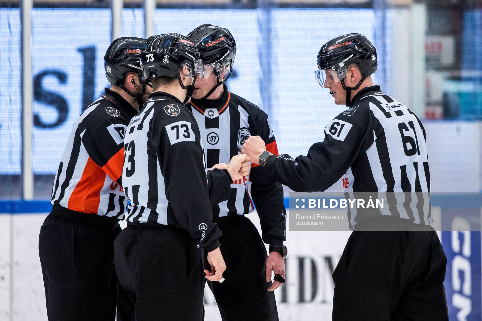 Domare Niklas Söderblom och Domare Filip Eriksson och