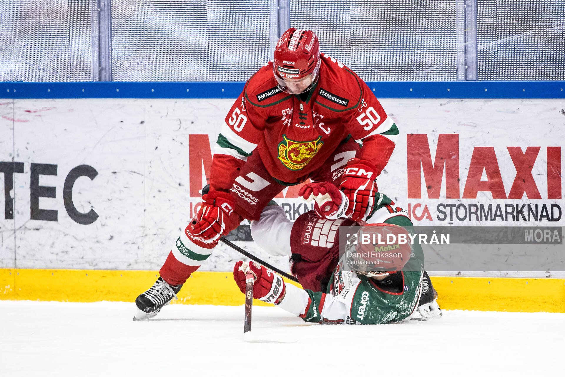 Moras Tobias Ekberg och Modos Elton Hermansson