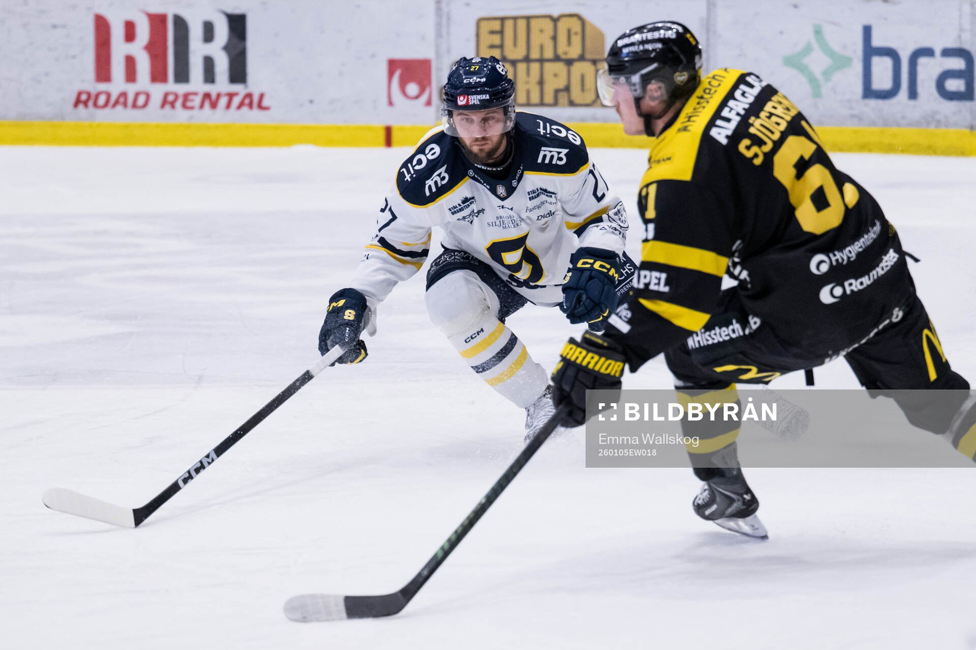 Södertäljes Daniel Norbe och Västerås Malte Sjögren