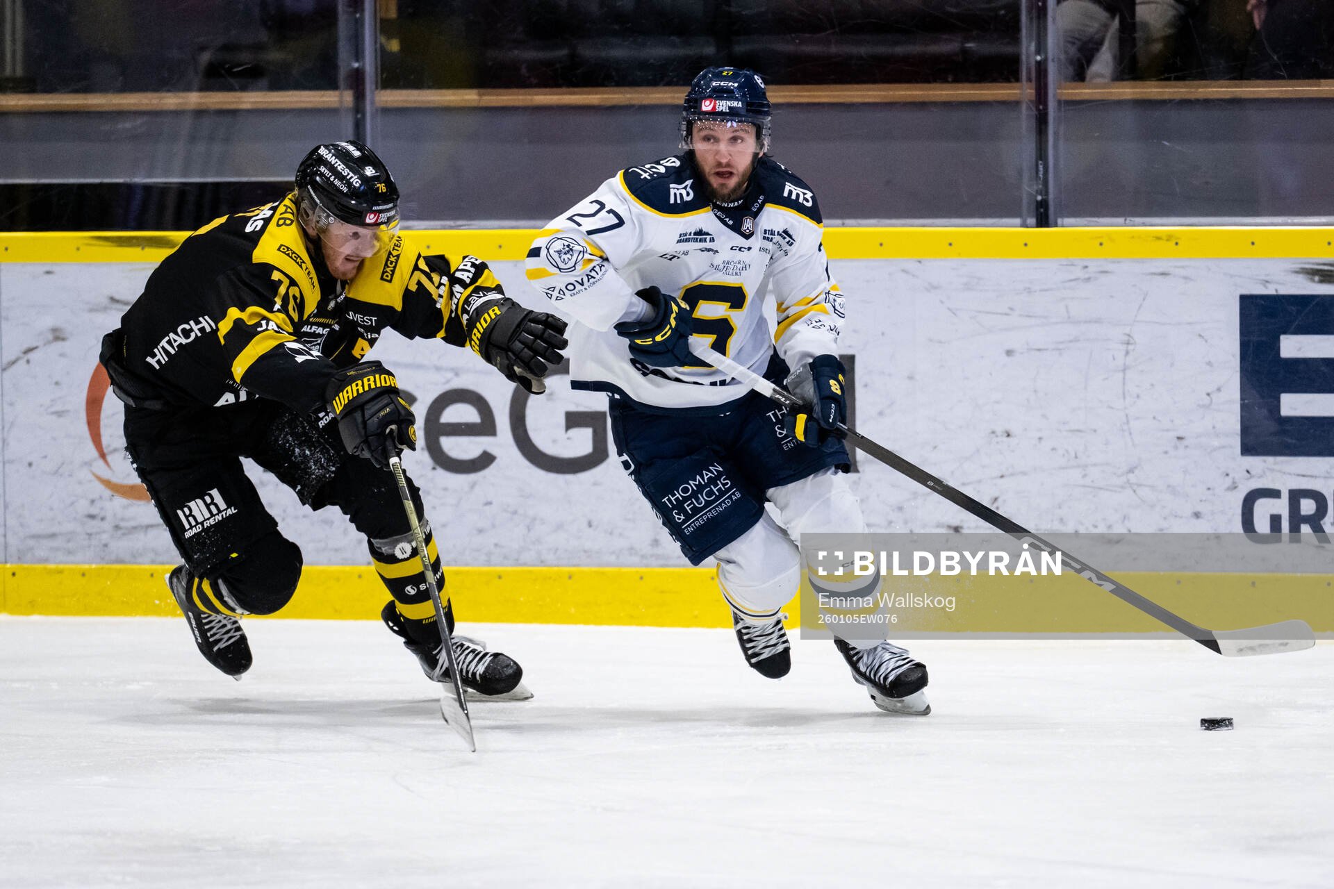Västerås Oskar Kvist och Södertäljes Daniel Norbe