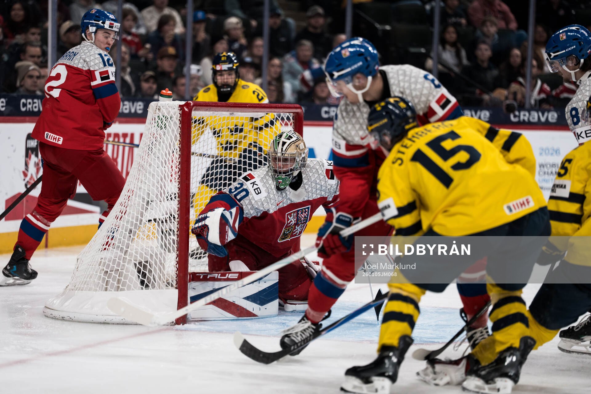 Goaltender Michal Orsulak of Czech Republic
