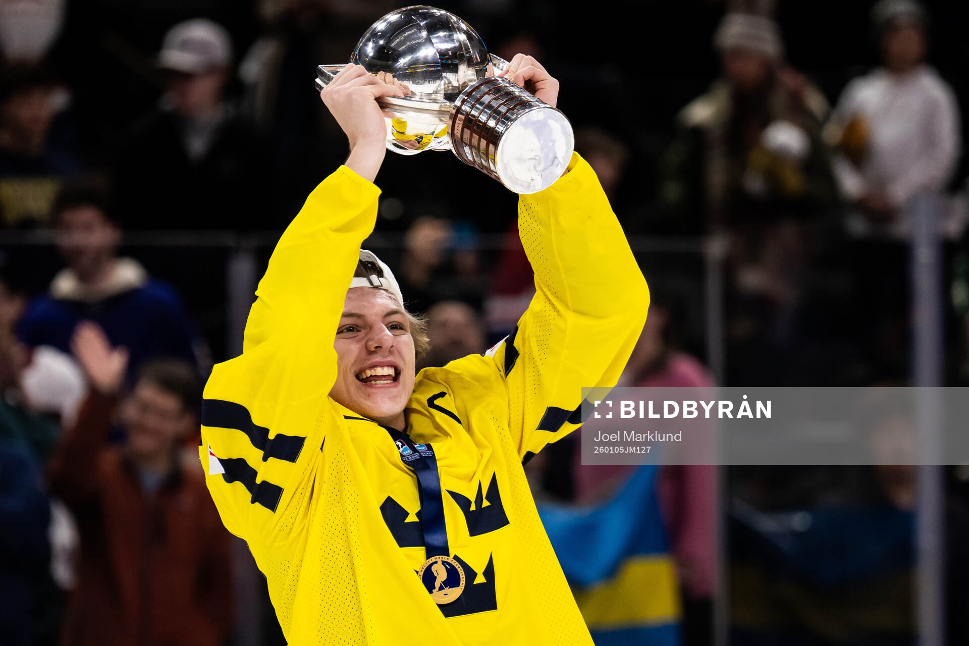 Jack Berglund of Sweden celebrates