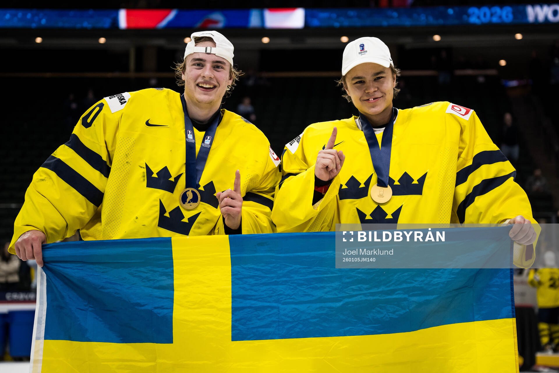 Goaltender Love Härenstam and goaltender Herman Liv of