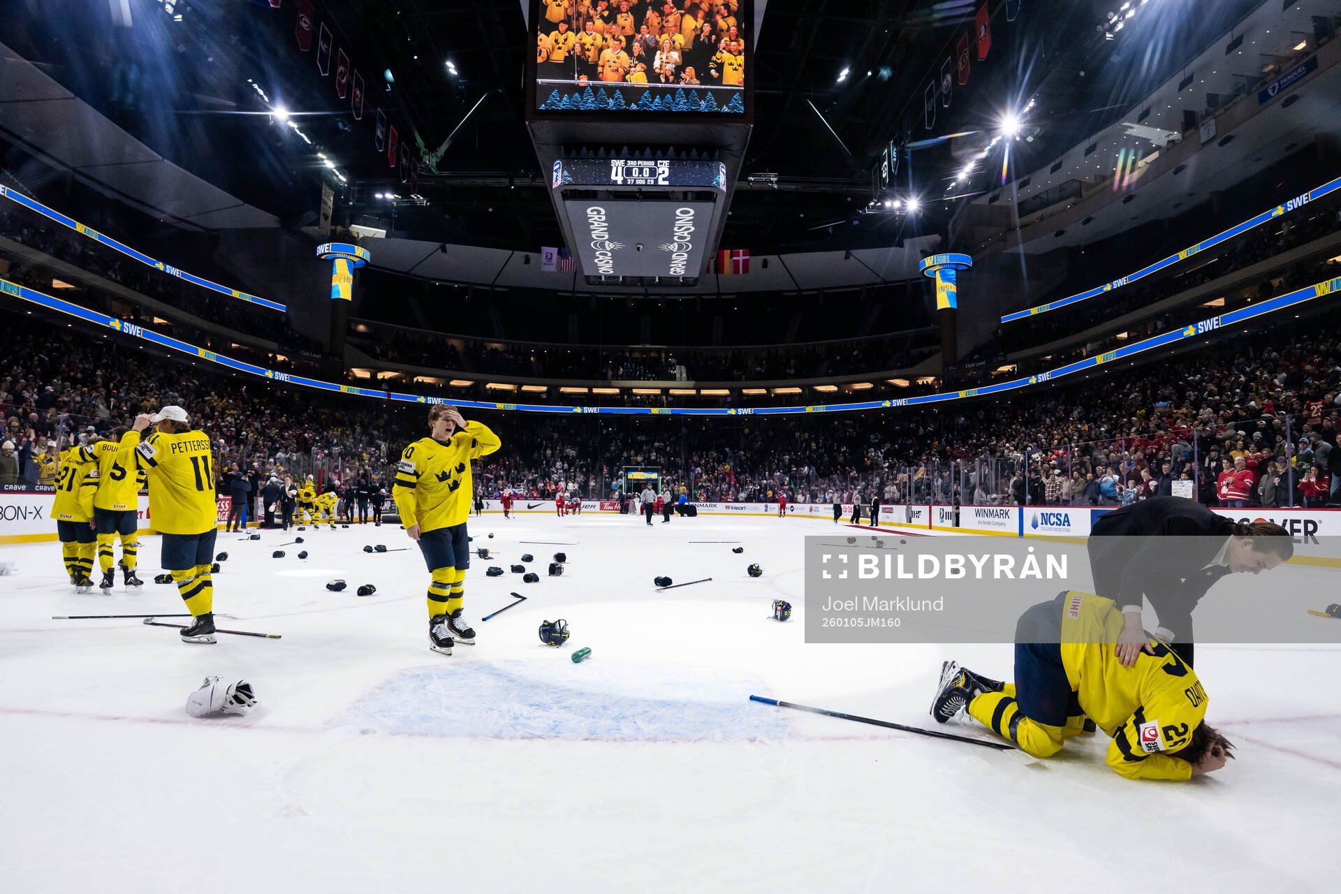 Jack Berglund of Sweden celebrates