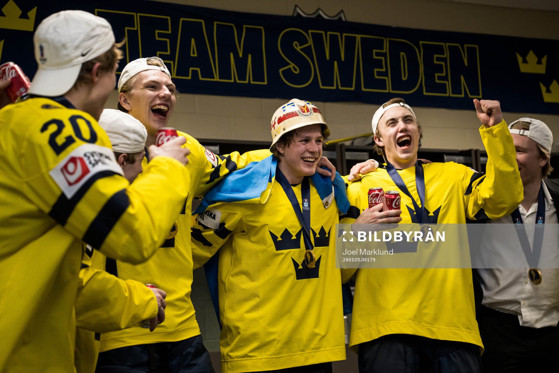 Jack Berglund, Ivar Stenberg and Linus Eriksson of Sweden