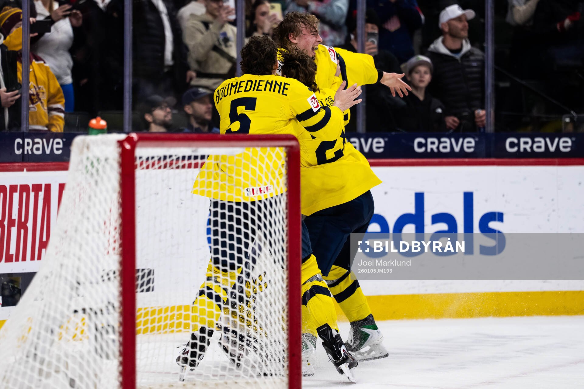 Sascha Boumedienne, Eric Nilson and goaltender Love