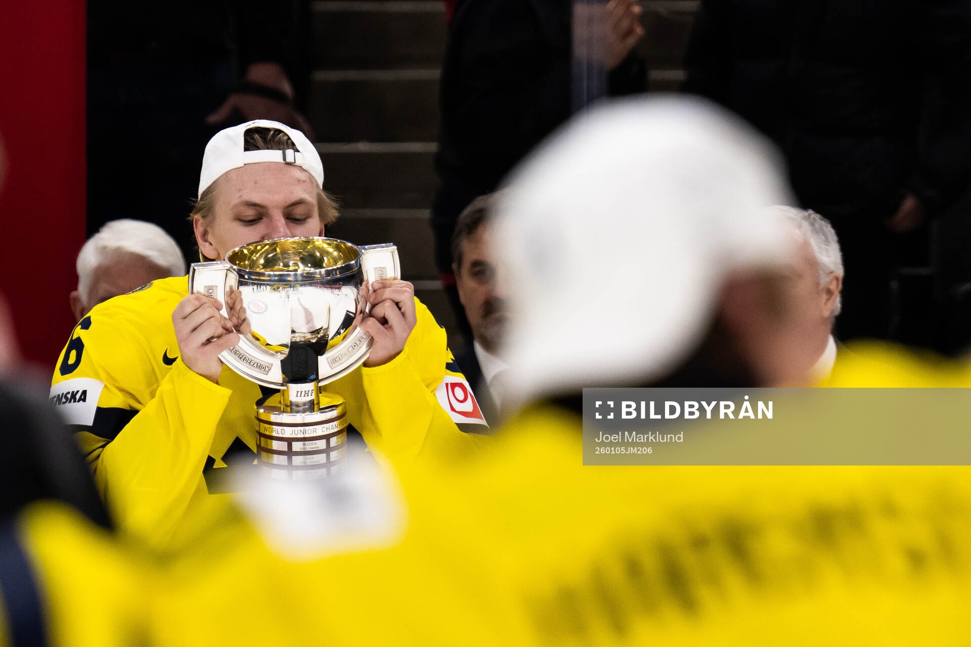 Jack Berglund of Sweden celebrates