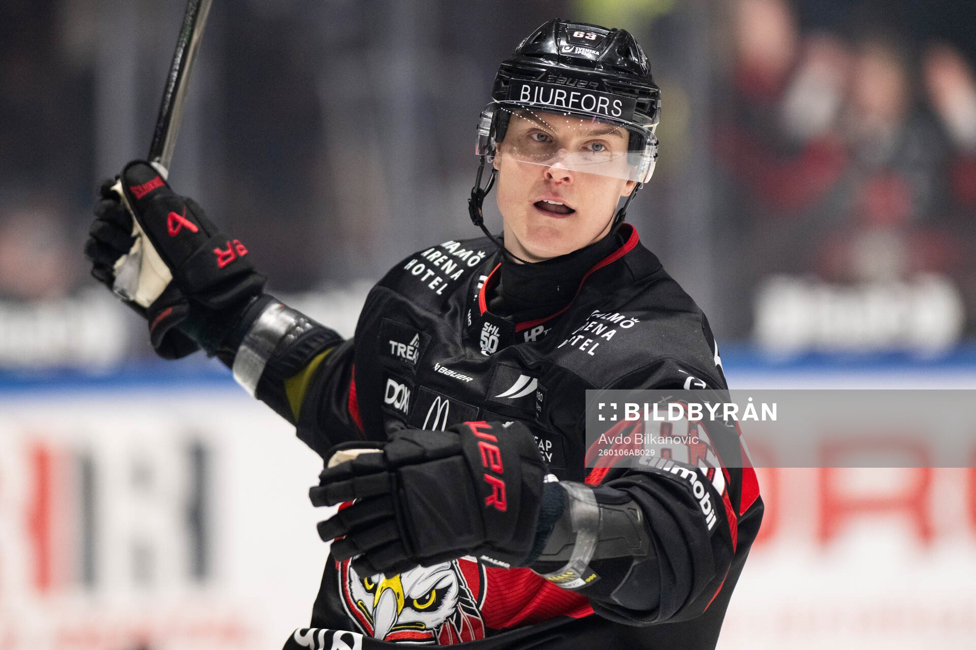 Malmö Redhawks Fredrik Händemark jublar
