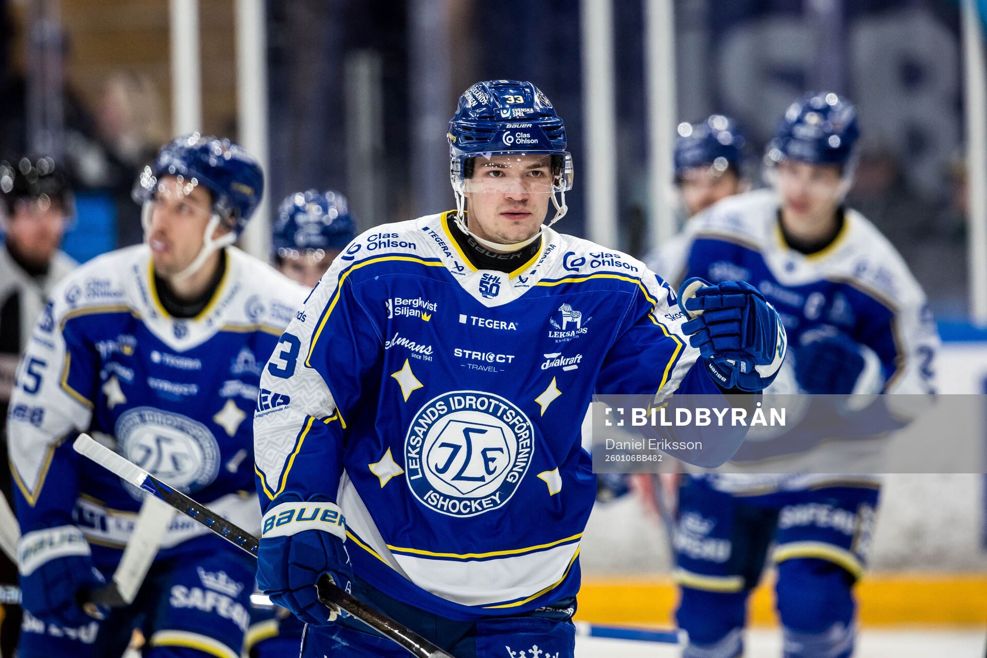 Leksands Olle Strandell jublar