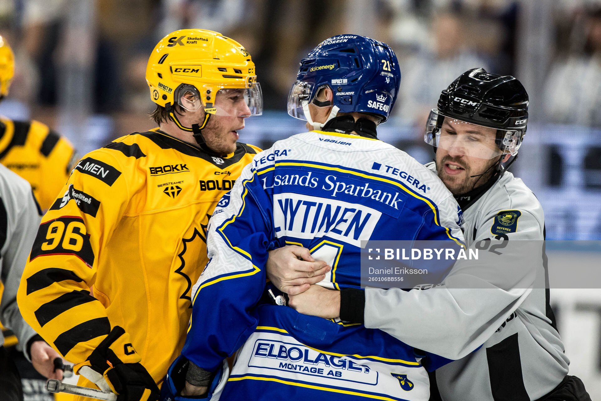 Skellefteås Rickard Hugg och Leksands Joonas Lyytinen och