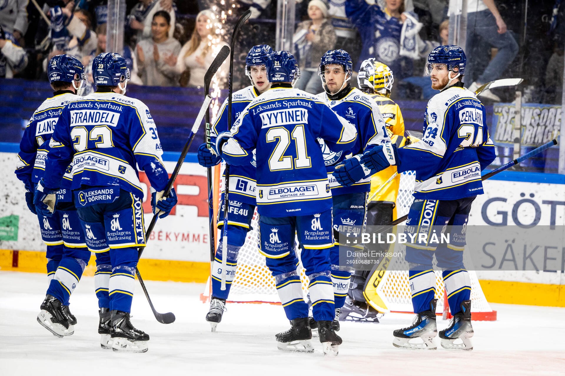 Leksands Max Veronneau jubel