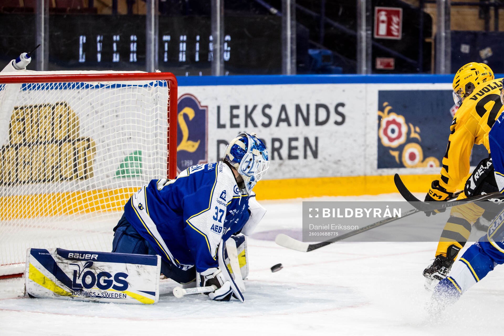 Leksands målvakt Jakob Hellsten