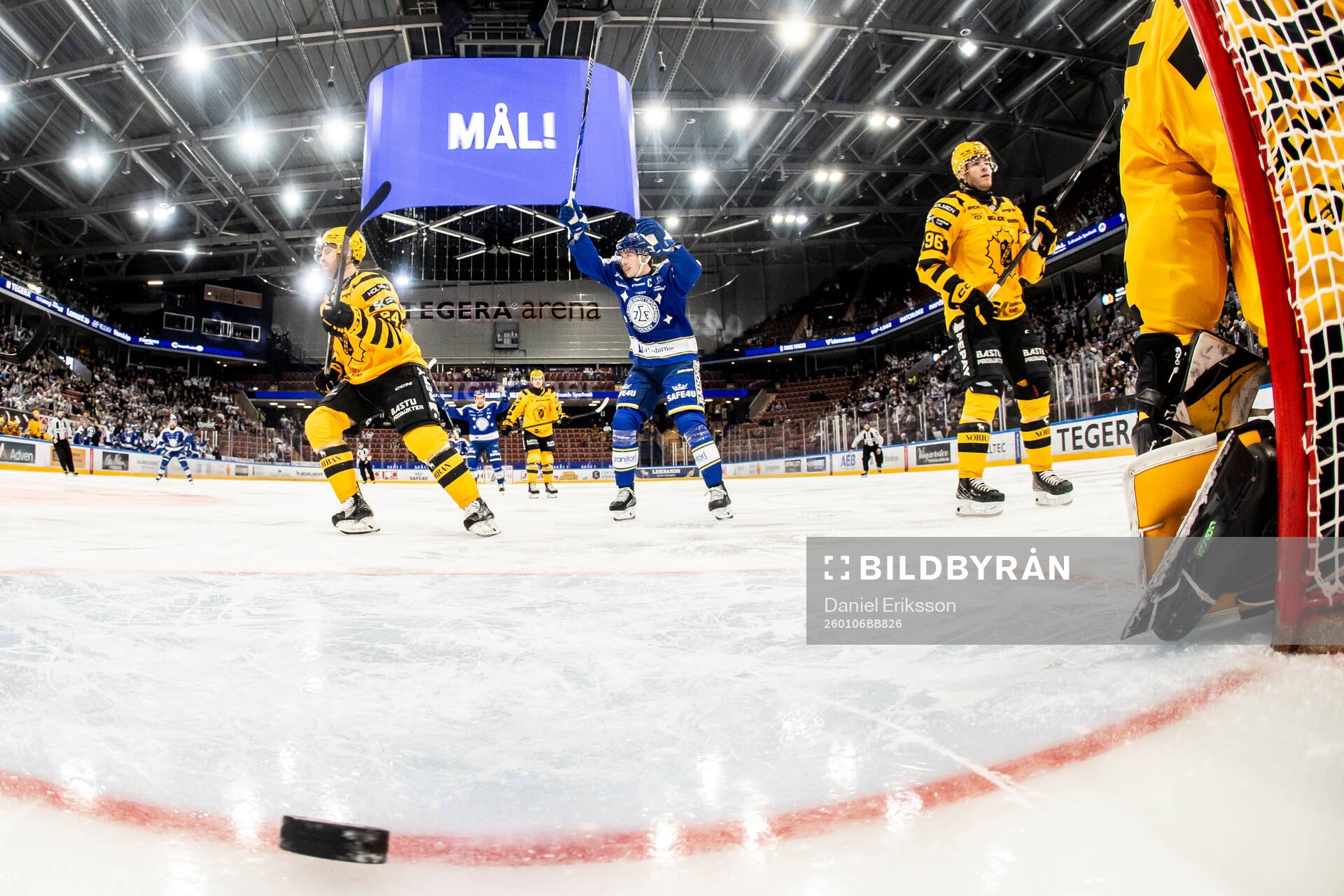 Leksands Lukas Vejdemo jublar