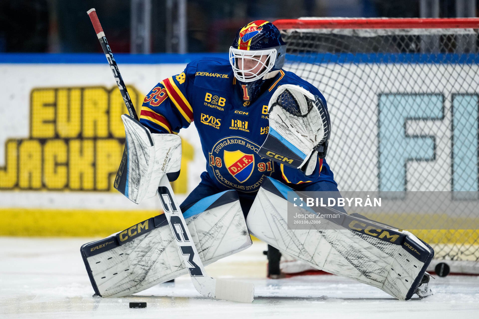 Djurgårdens målvakt Hugo Severgårdh