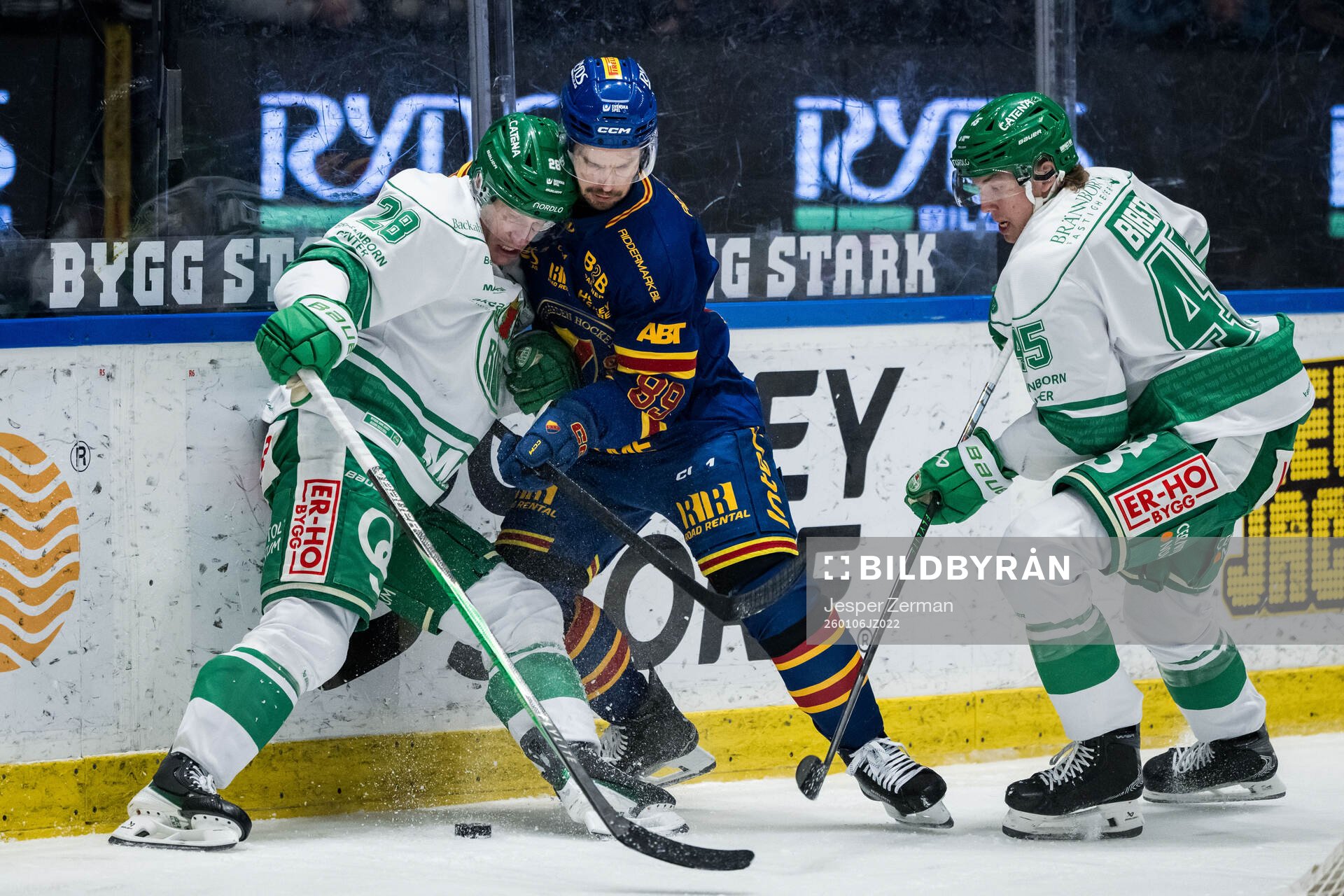 Rögles Anton Bengtsson och Gregor Biber mot Djurgårdens