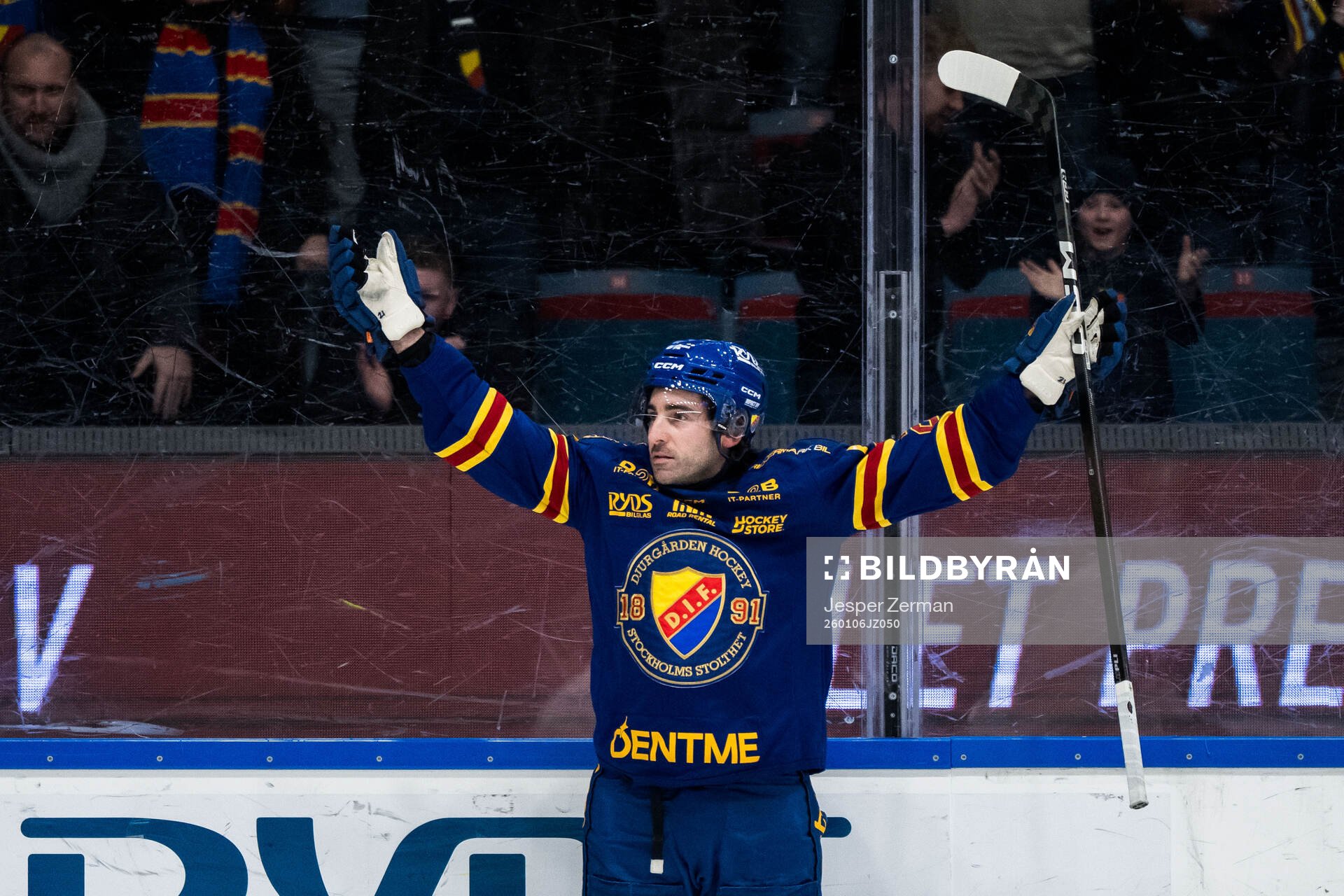 Djurgårdens Joseph Laleggia jublar