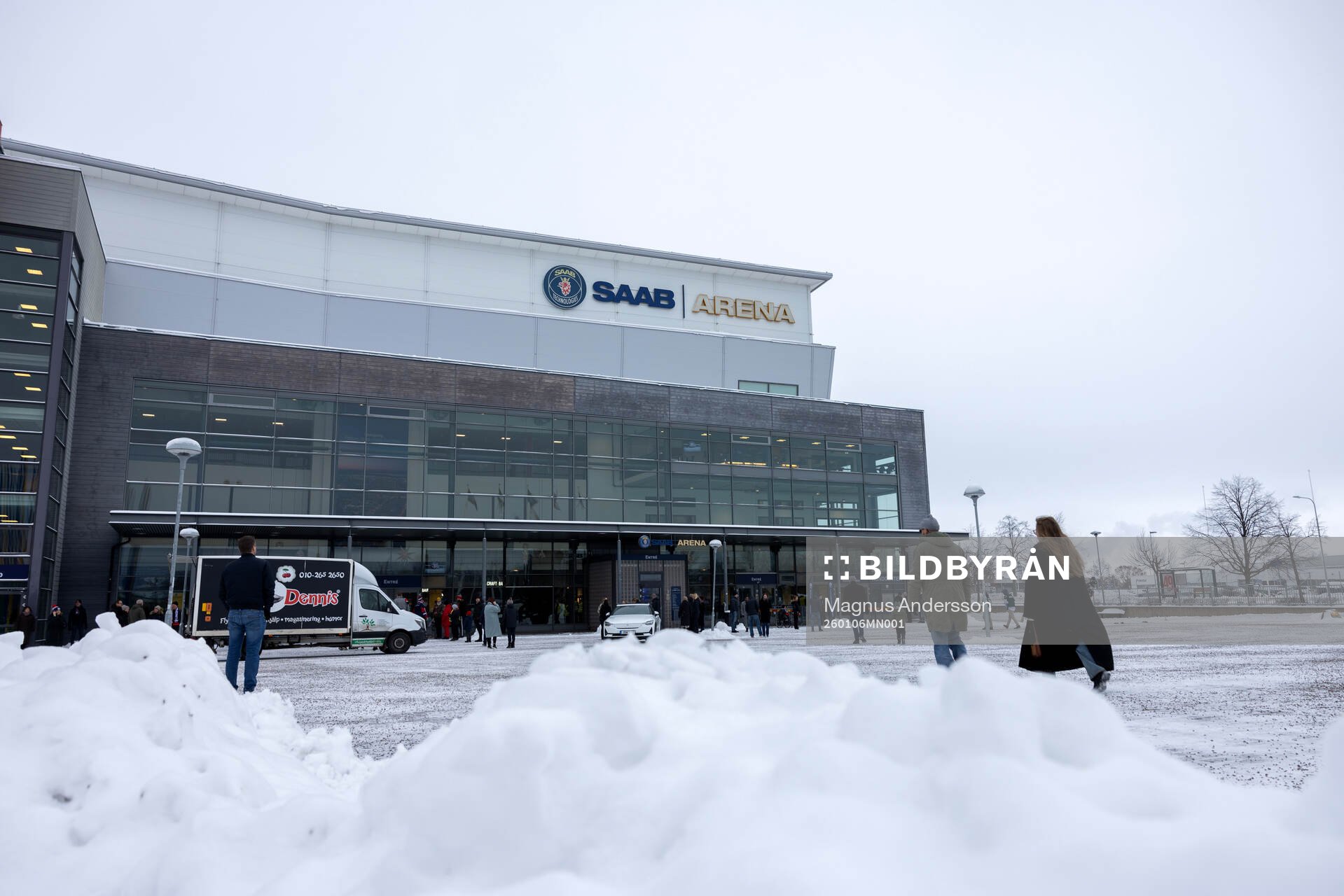 Exteriör vy av Saab Arena