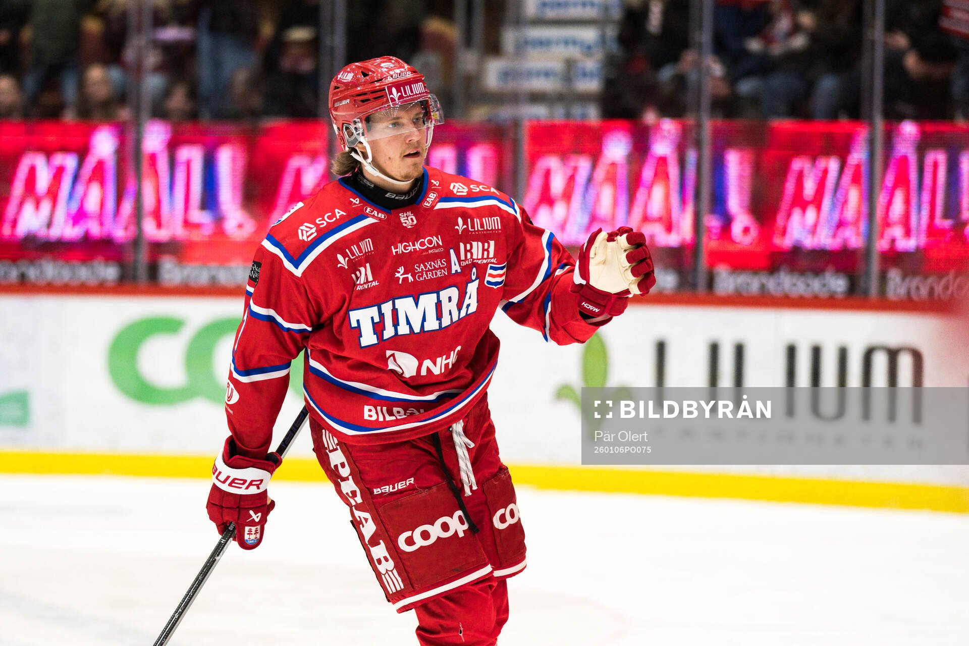 Timrås Marcus Hardegård jublar