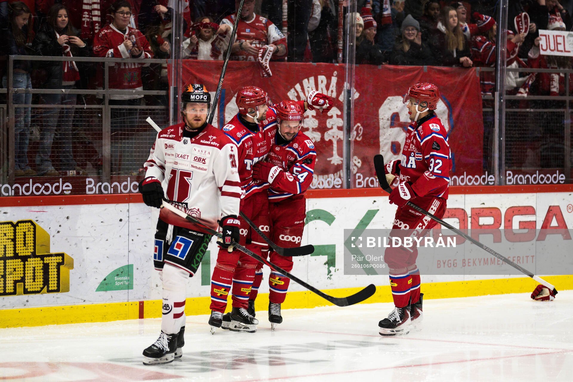 Timrås Emil Pettersson, Jonathan Dahlén jublar