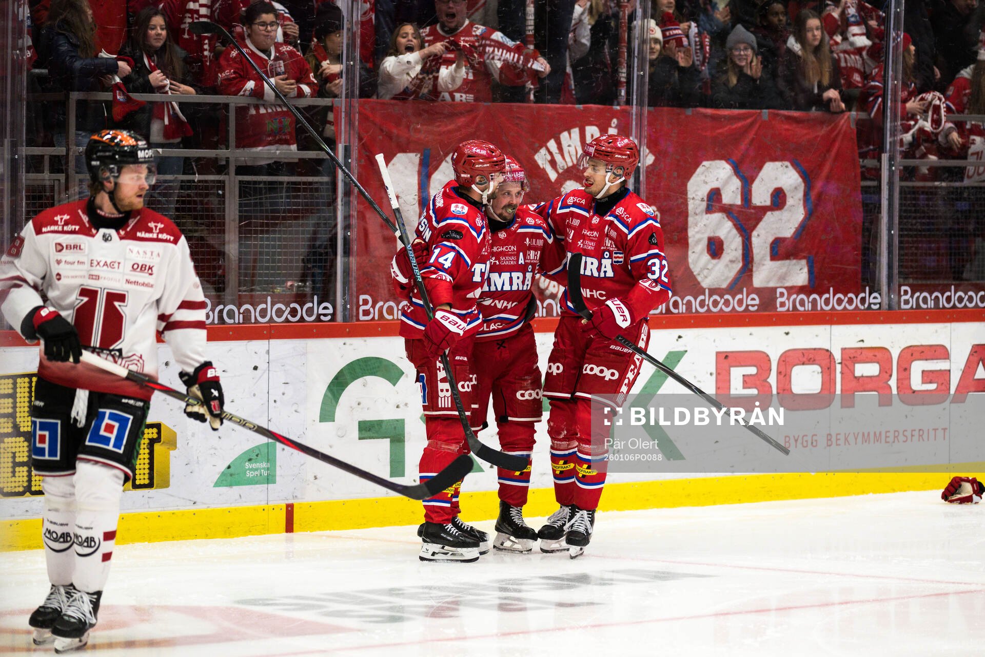Timrås Jonathan Dahlén, Emil Pettersson och Anton