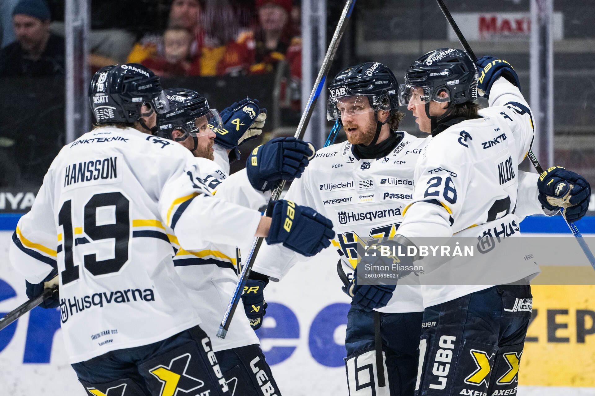 HV71s Justin Glenn Kloos jublar
