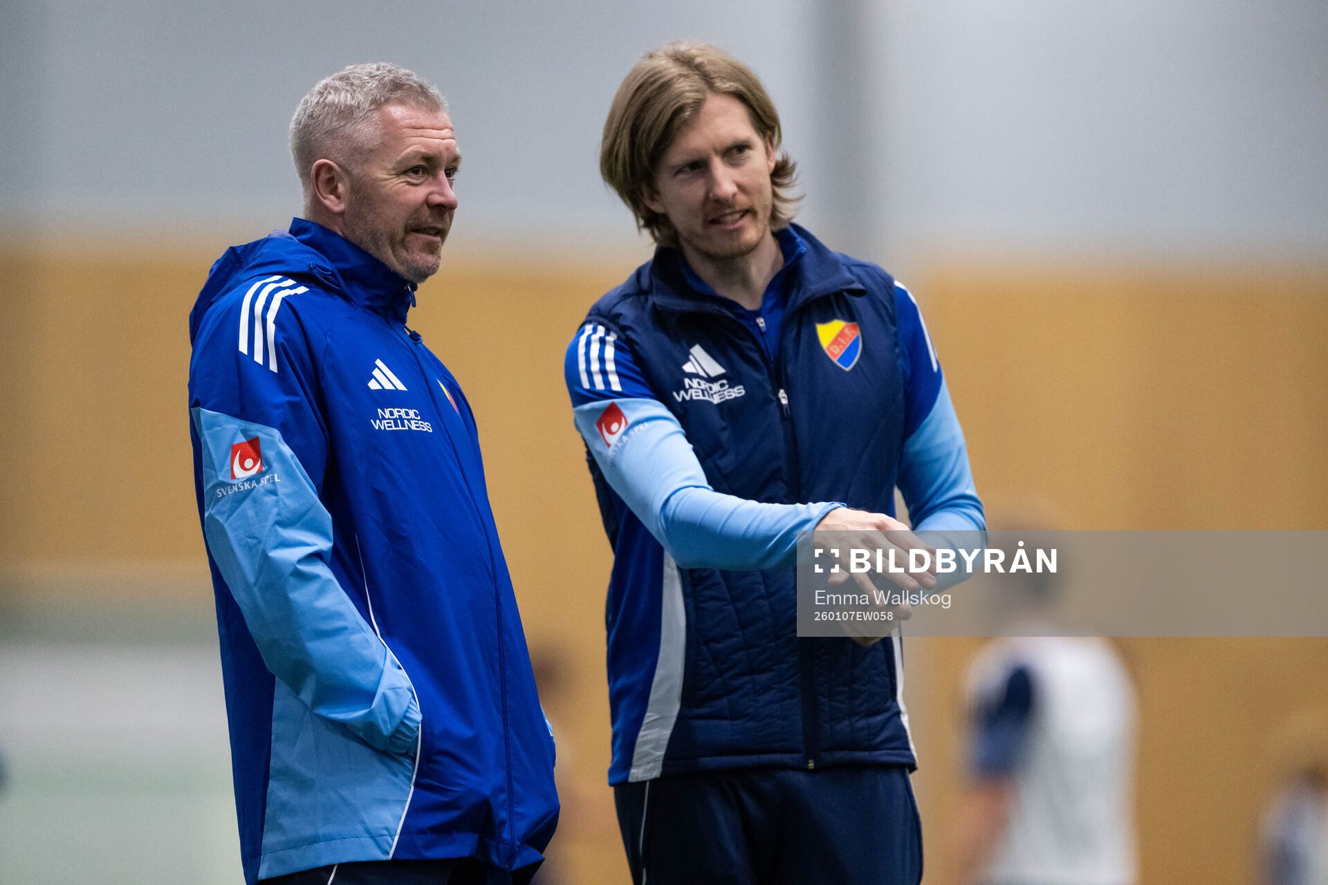 Tränare Willie Kirk och assisterande tränare Mikael
